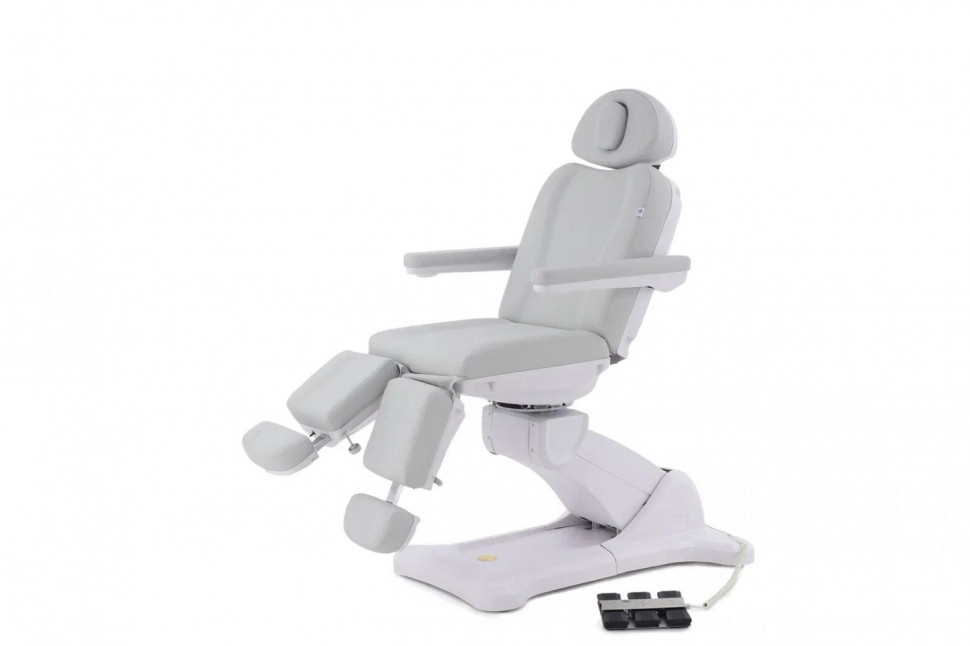 Педикюрное кресло электрическое MED-MOS ММКП-3 (КО-193Д) св.серый с ножной педалью Педикюрное кресло электрическое MED-MOS ММКП-3 (КО-193Д) св.серый с ножной педалью
