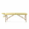 Массажный стол складной MED-MOS JF-AY01 (2.31.20) 2-х секционный, деревянная рама, бежевый