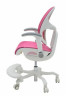 Кресло EXPERT ORTO (спинка DUO, слайдер, подлокотник 3D) каркас светлый, сетка розовый