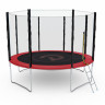 Батут с сеткой DFC PELPO 12ft с лестницей, RED