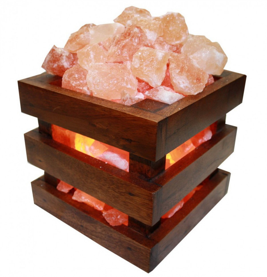 Солевая лампа абажур Корзина КУБ 5-5,5 кг Солевая лампа абажур Корзина КУБ 5-5,5 кг