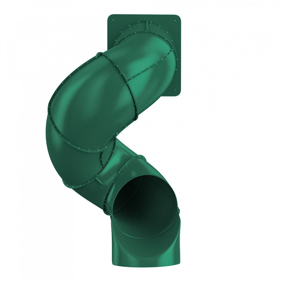 Винтовая горка для платформы h=1,5 m (5') цвет зеленый Винтовая горка для платформы h=1,5 m (5') цвет зеленый