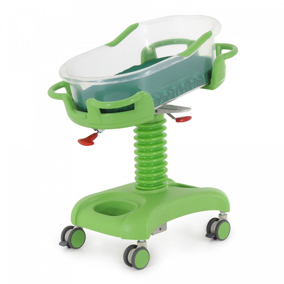 Кровать неонатальная Мед-Мос F-48 (MM-2012Р-01) 3 функции (с матрасом), цвет зеленый Кровать неонатальная Мед-Мос F-48 (MM-2012Р-01) 3 функции (с матрасом), цвет зеленый