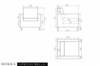 MOKKA BELLA Кресло, цвет серый